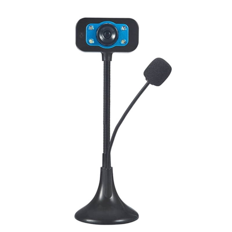 USB Webcam with Microphone Computer Peripheral Live Broadcast Web Camera Office Video Conference Home Video Laptop Cam