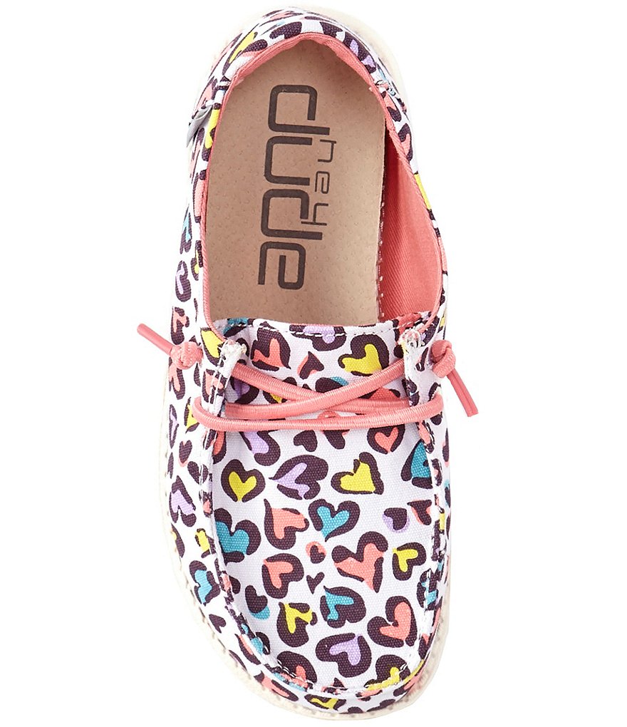 Hey Dude Girls' Wendy Multi Leopard Washable Slip-Ons (Toddler)