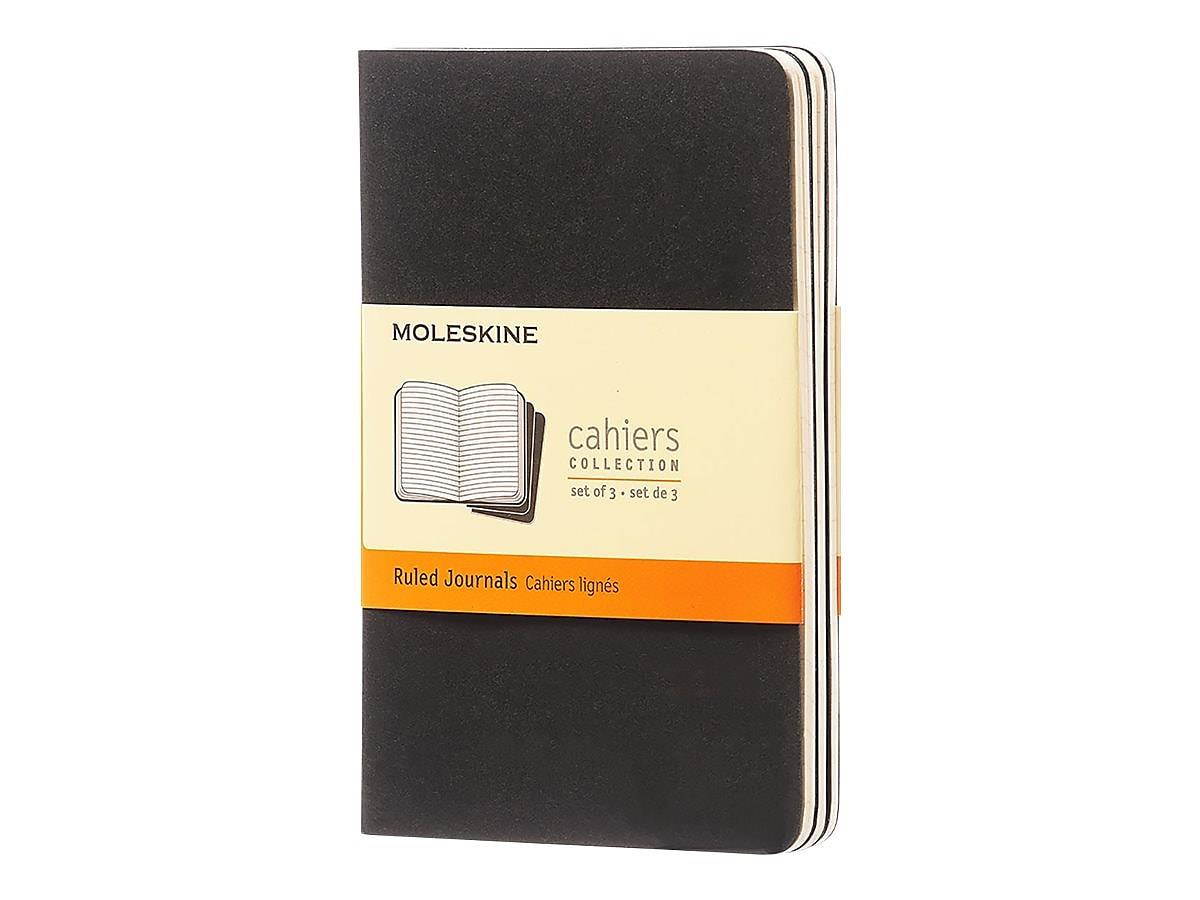 Moleskine Cahier Cardboard Journal 3.5"W x 5.5"H Black 401623