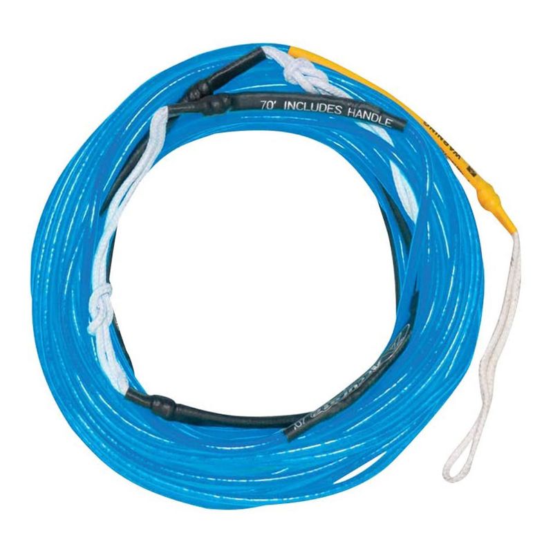 Hyperlite 77000232 70 Foot Silicone Coated X-Line for Waterski and Wakeboard, Neon Blue