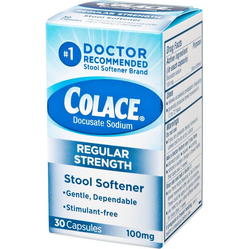 Colace Regular Strength Stool Softener 30ct