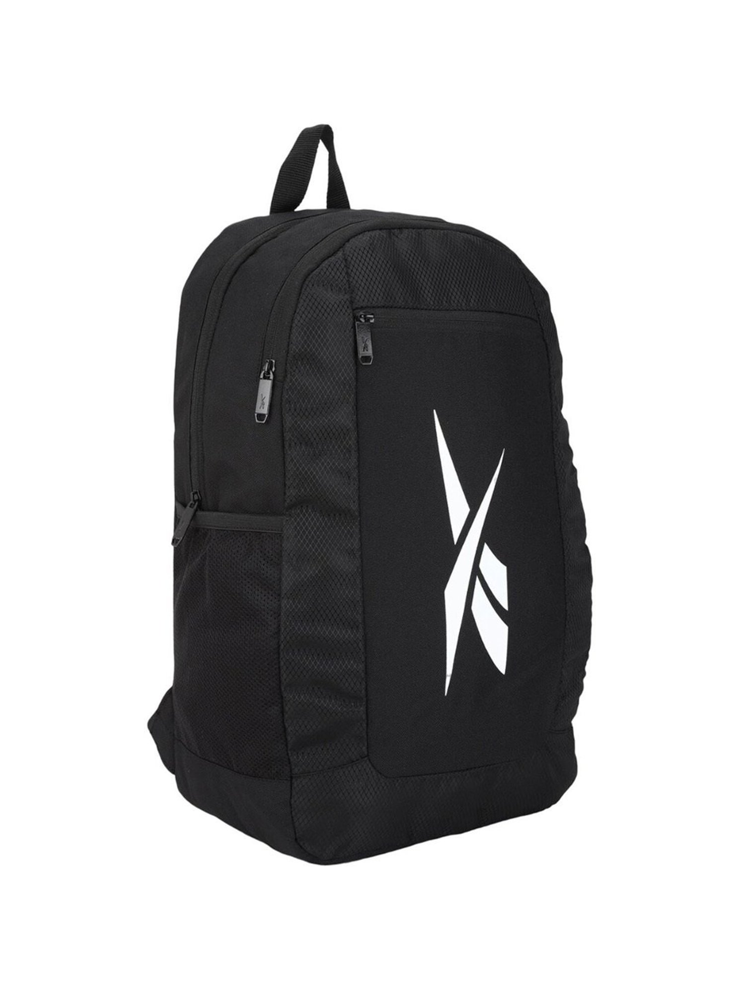 Reebok Black Polyester Solid Backpack