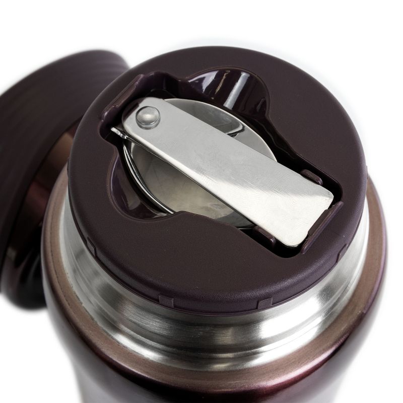 Gibson Home Waldorf 23 Ounce Stainless Steel Soup Jug In Burgundy