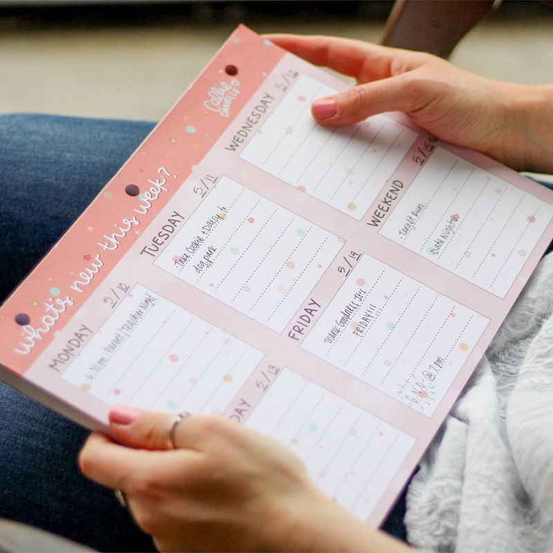 Undated Desk Pad Weekly Pink - Callie Danielle