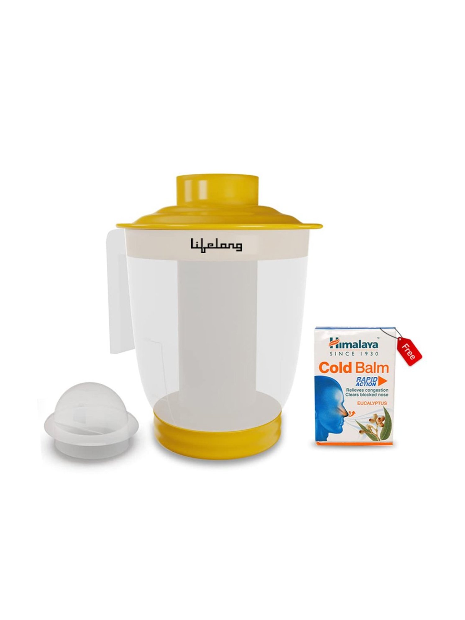 Lifelong LLS36 Steamer and Vaporizer Machine for Cold and Cough, Facial Steamer (Yellow)