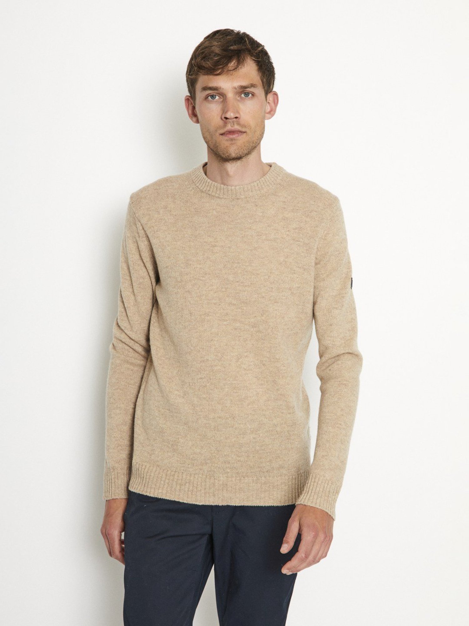 Bruun & Stengade Beige Regular Fit Sweater