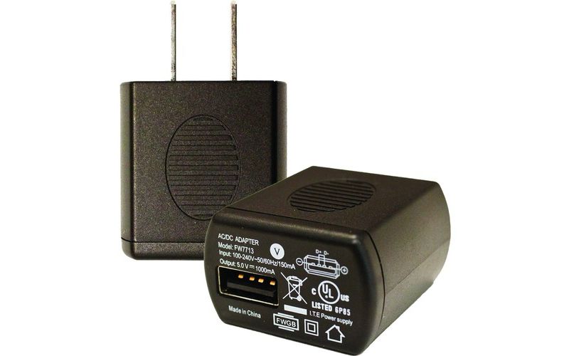 Socket CHS Series 8 AC Adapter USB; 100-240V; 5V/1A (NA & Japan) - 120 V AC, 230 V AC Input - 5 V DC/1 A Output