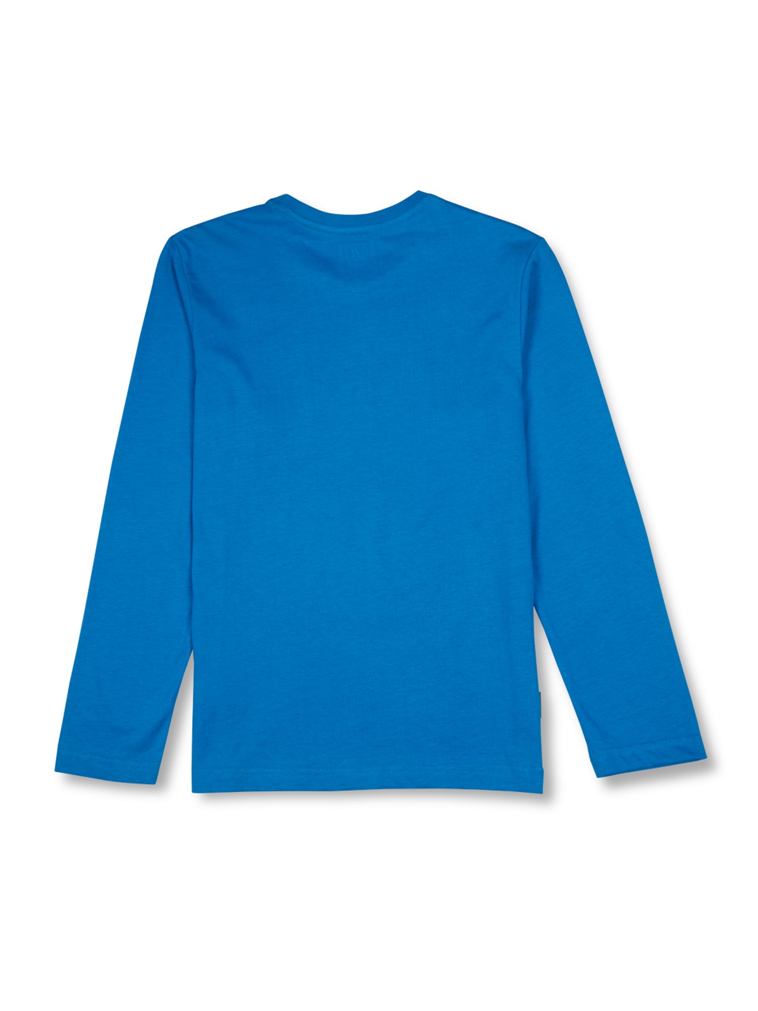 Gini & Jony Kids Blue Printed Full Sleeves T-Shirt