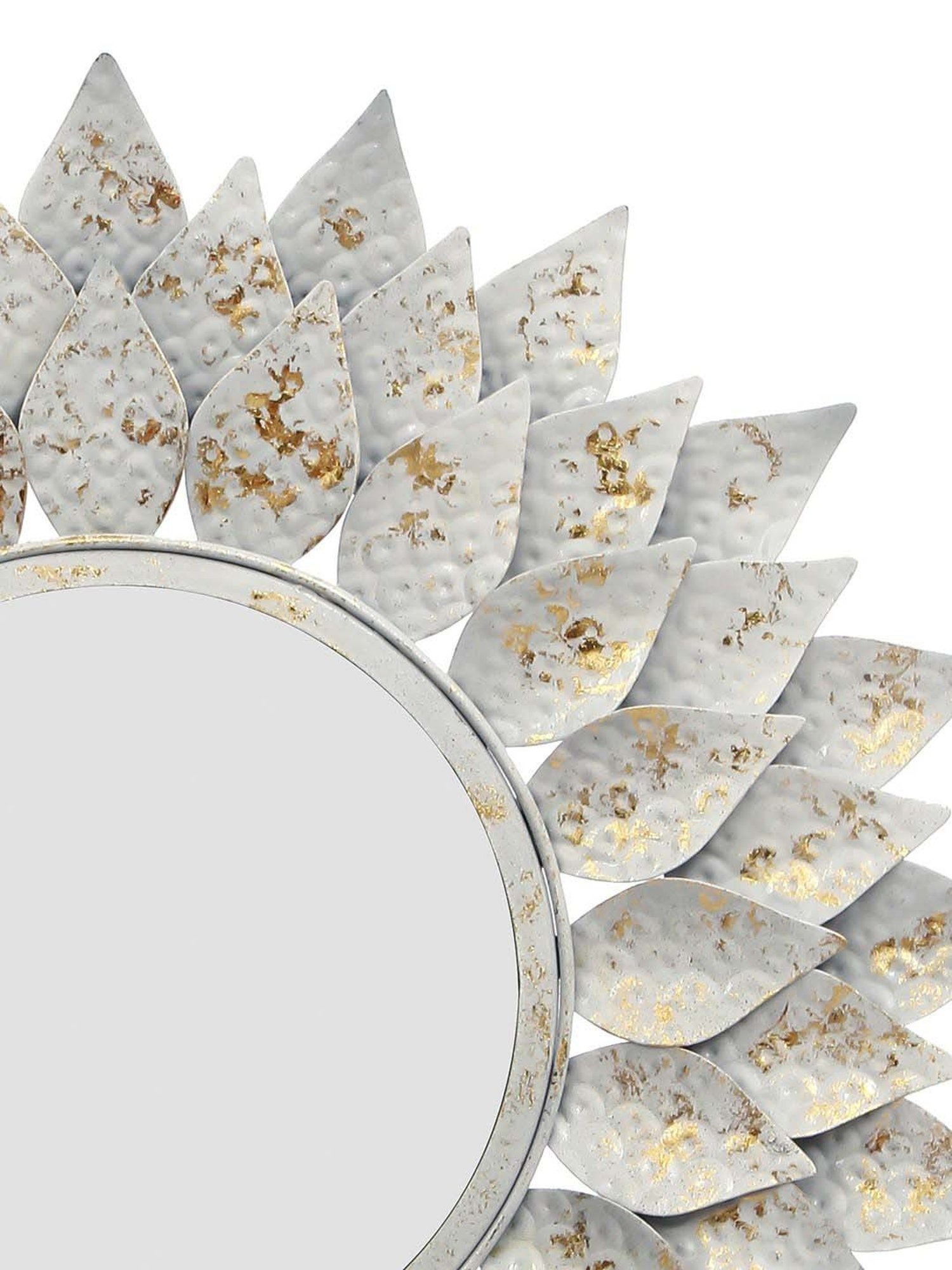 CHRONIKLE Silver Iron Decorative Wall Mirror