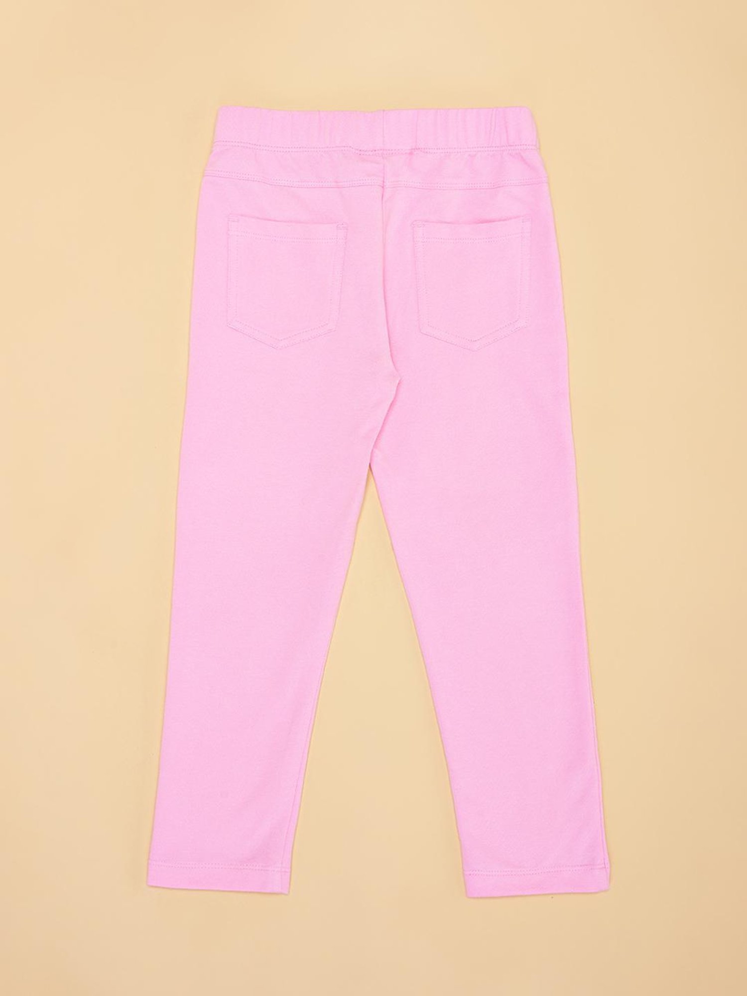 Bonjour Girls Light Grey Printed Tights