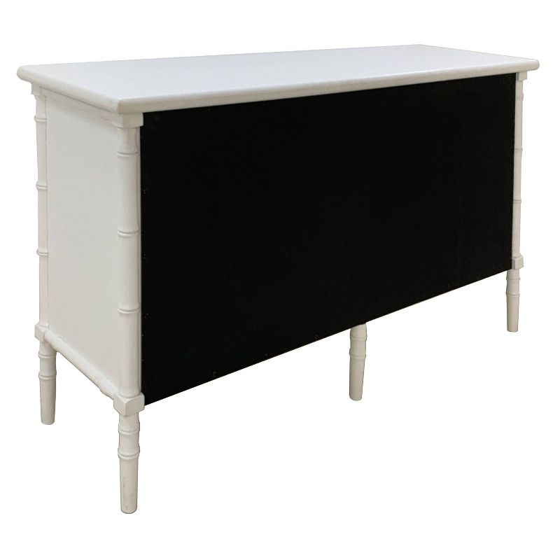 Mina 6 Drawer Dresser White/Gold - Safavieh