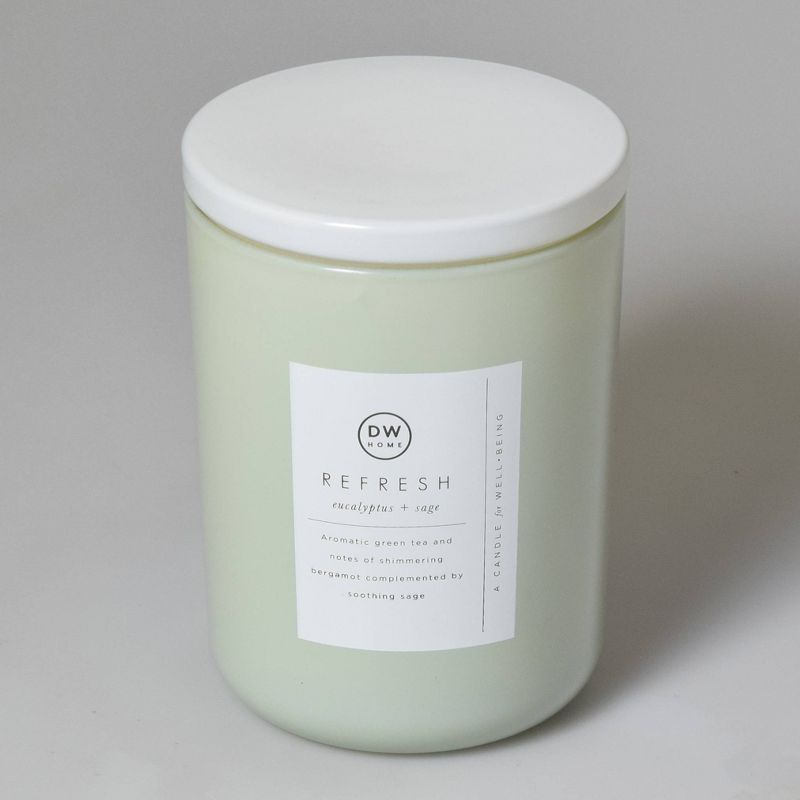 16oz Wellness Spa/Refresh Eucalyptus and Sage Candle - DW Home
