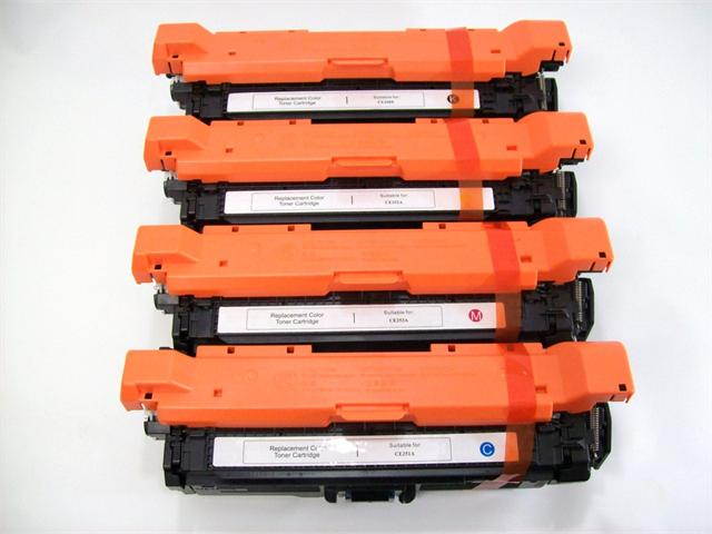 4PK [ CE250X CE251A CE252A CE253A ] 250X 251A 252A 253A 504X 504A Compatible HP 4 COLOR (B M Y C) Toner Cartridge Set Color Laserjet CM3530 CM3530fs CP3520 CP3525 CP3525dn CP3525n CP3525x