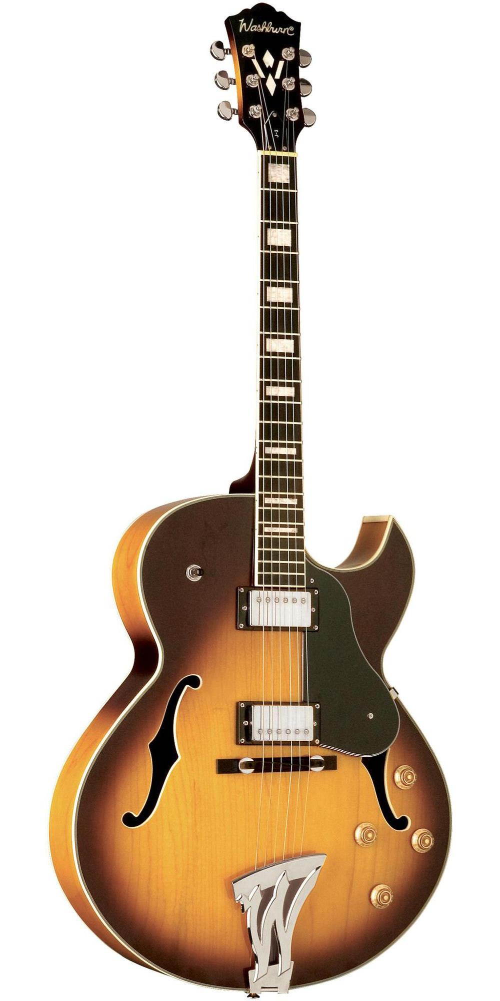 Washburn J3TSK Jazz Maple Electric Guitar with case