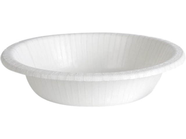 Dixie Basic DBB12W Paper Bowls, 12 Oz, White, 125 Bowls/Pack