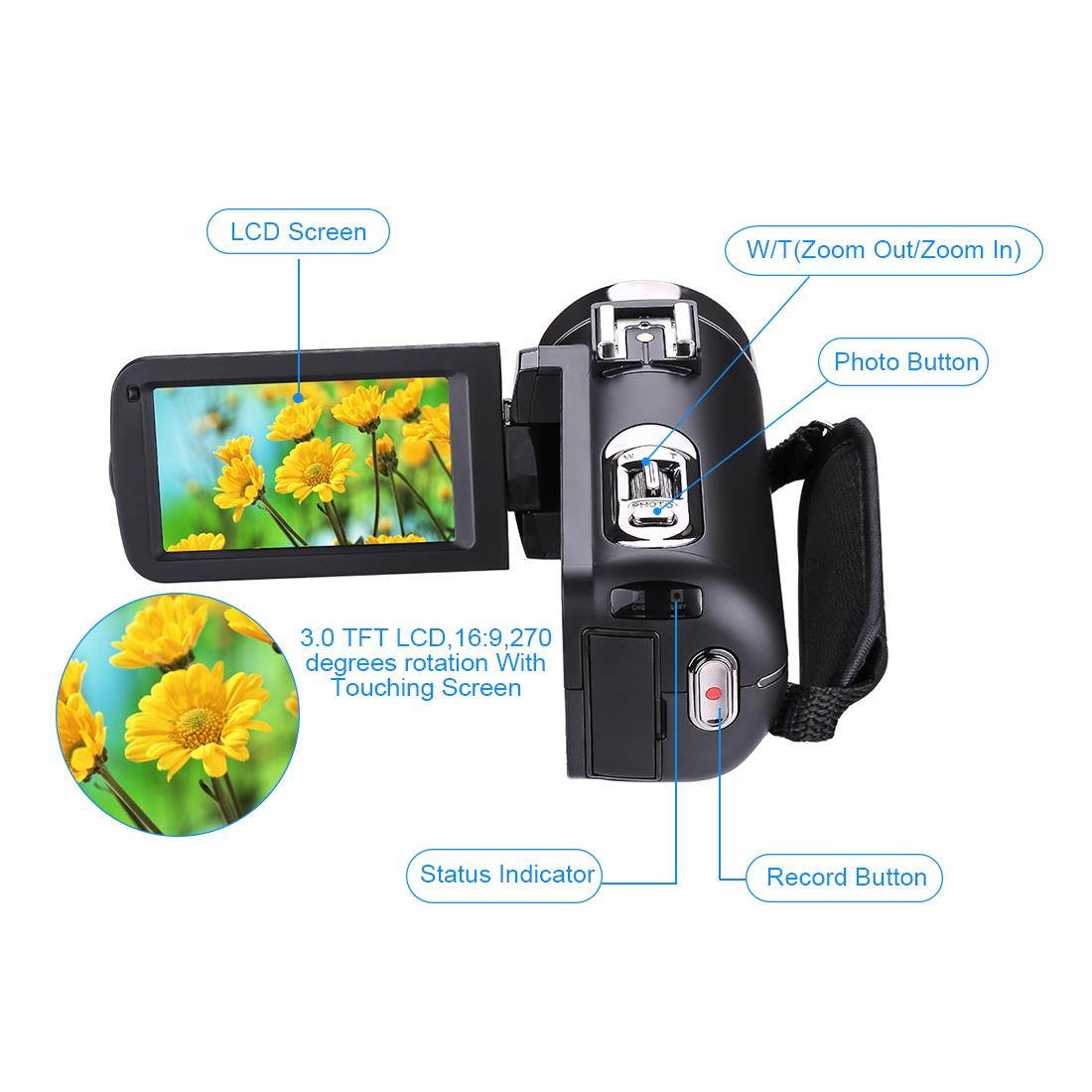 SUODA HDV-301STRM DV Camera Support IR Night Shot HD Camera