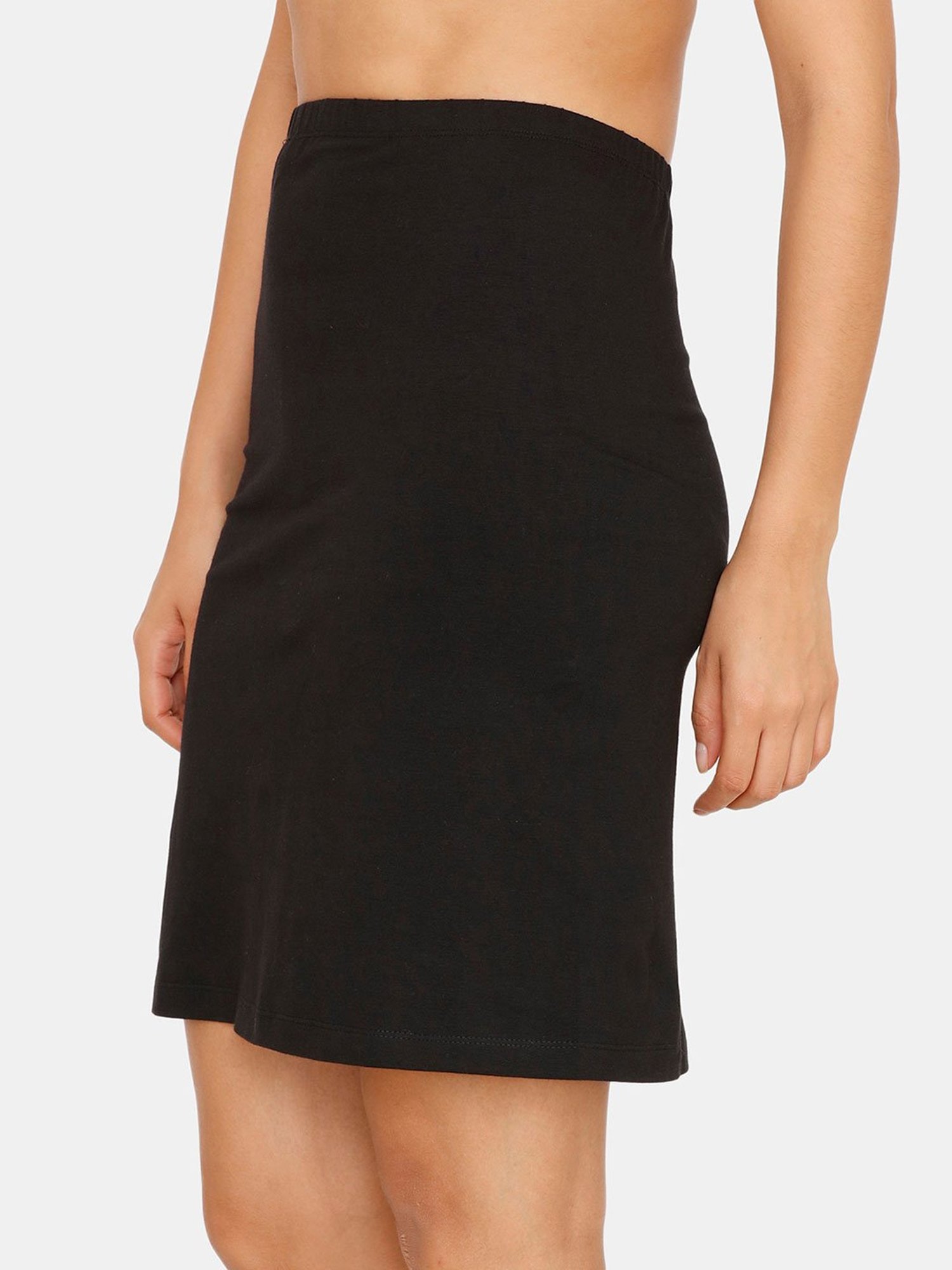 Zivame Black Above Knee Skirt