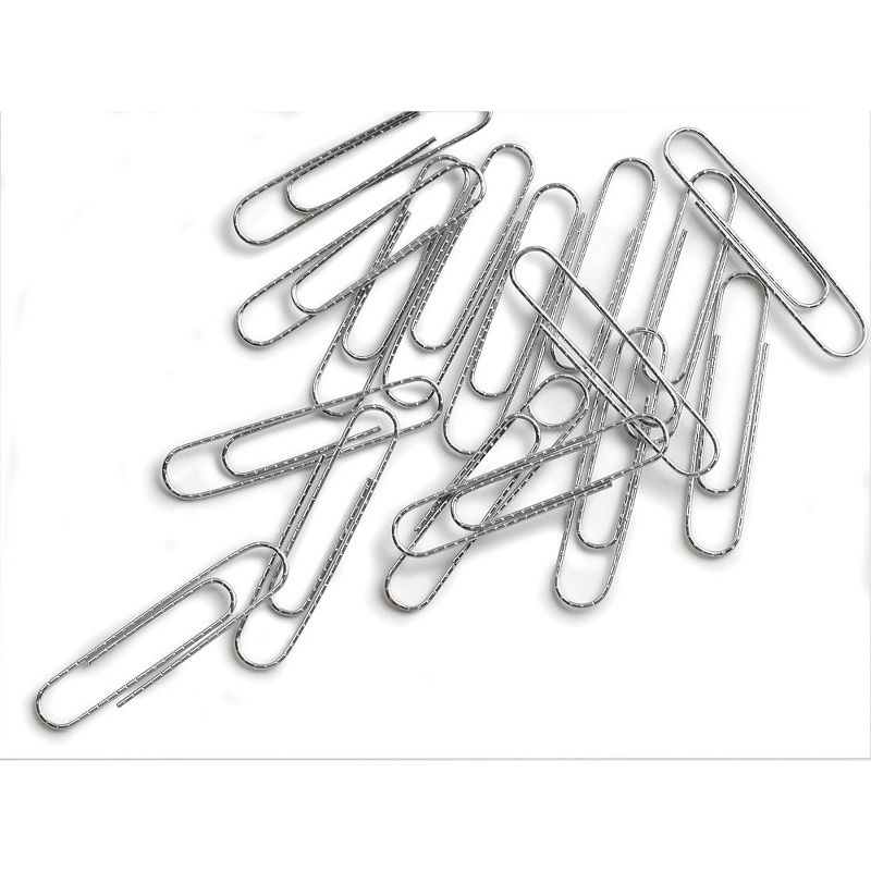 MyOfficeInnovations Jumbo Paper Clips, Nonskid, 10/Pack with 100/box 