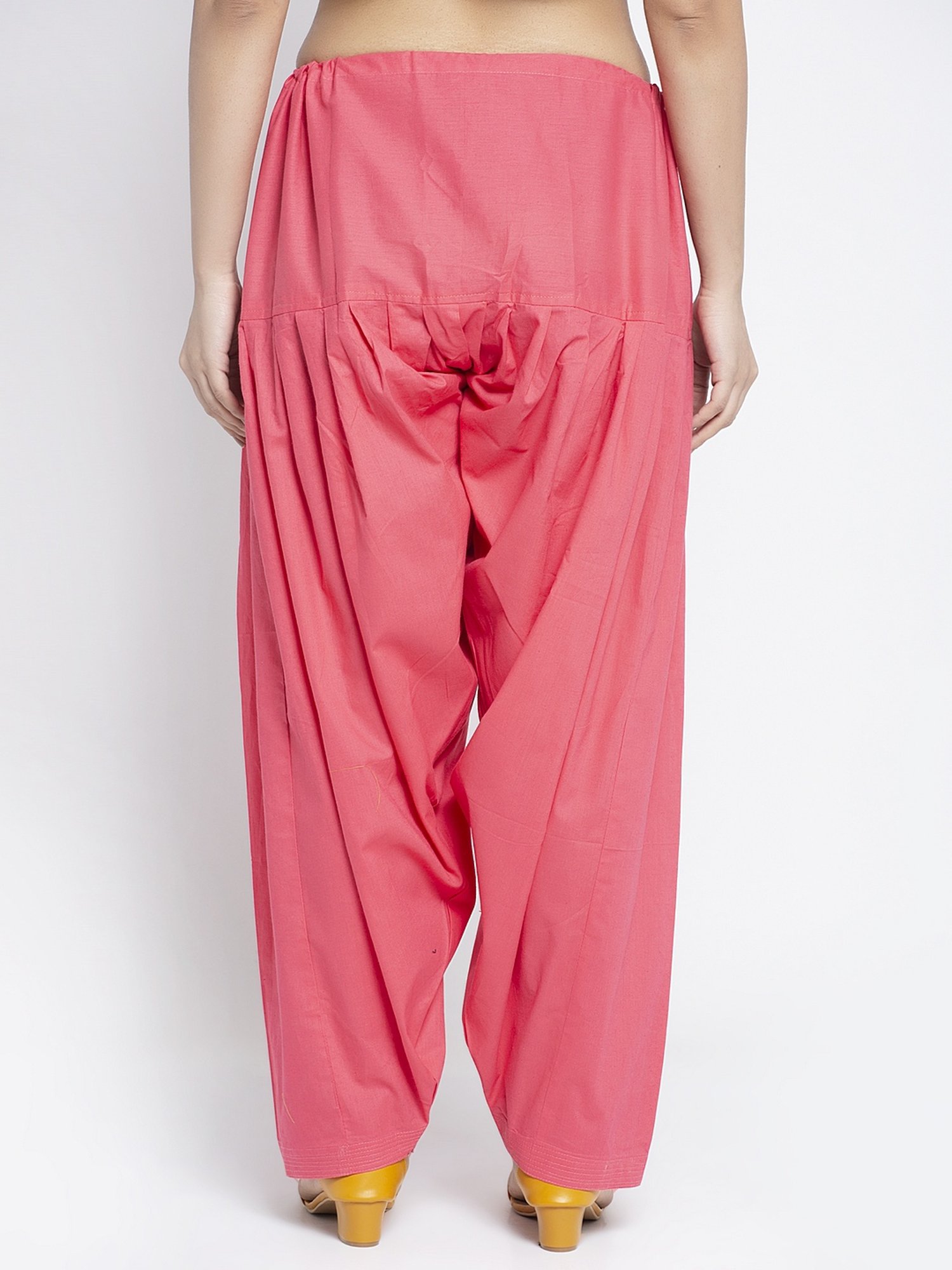 Gracit Gajri & off White Loose Fit Cotton Salwar Pack of - 2