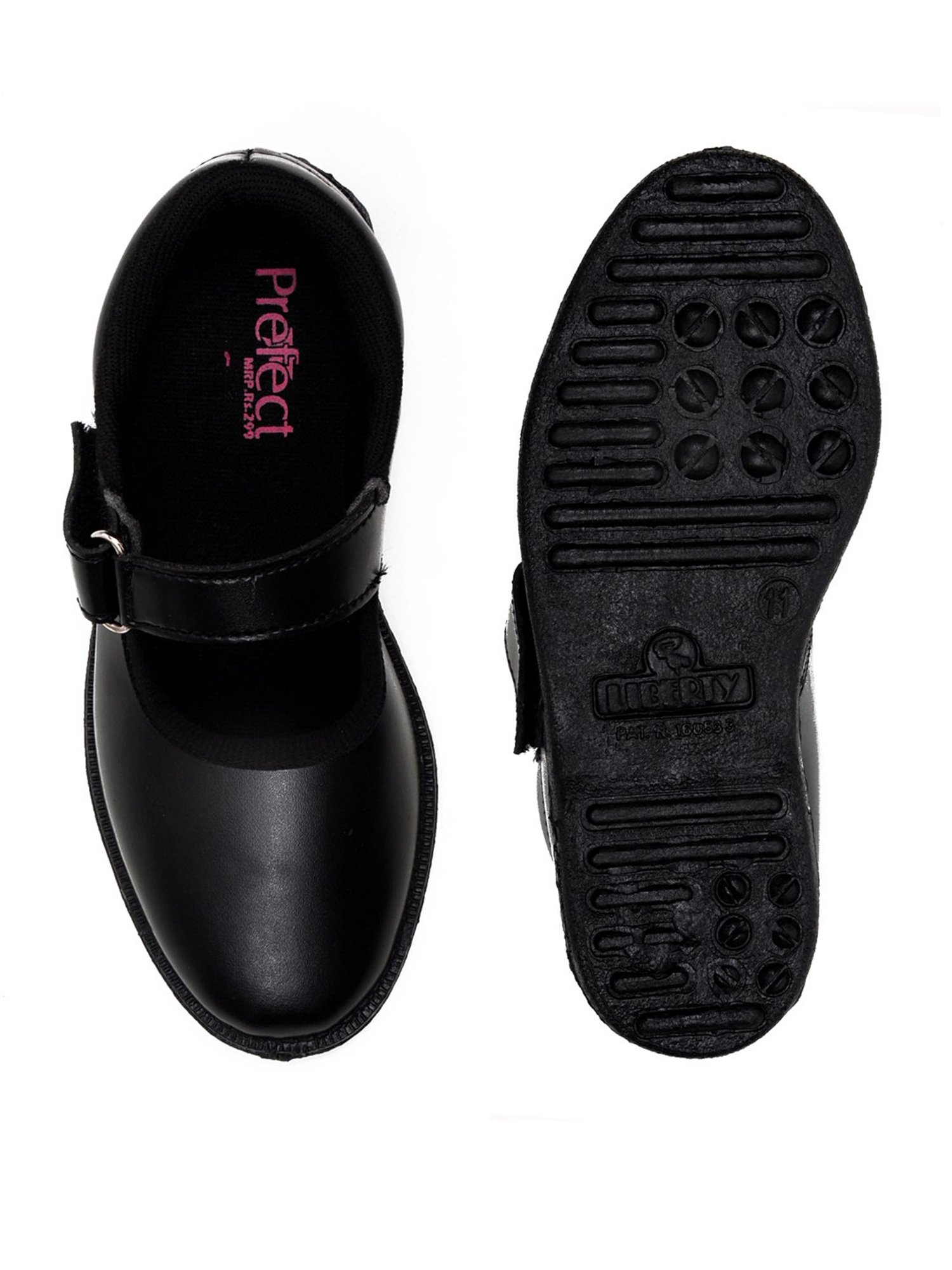 Prefect By Liberty Kids Black School Shoes