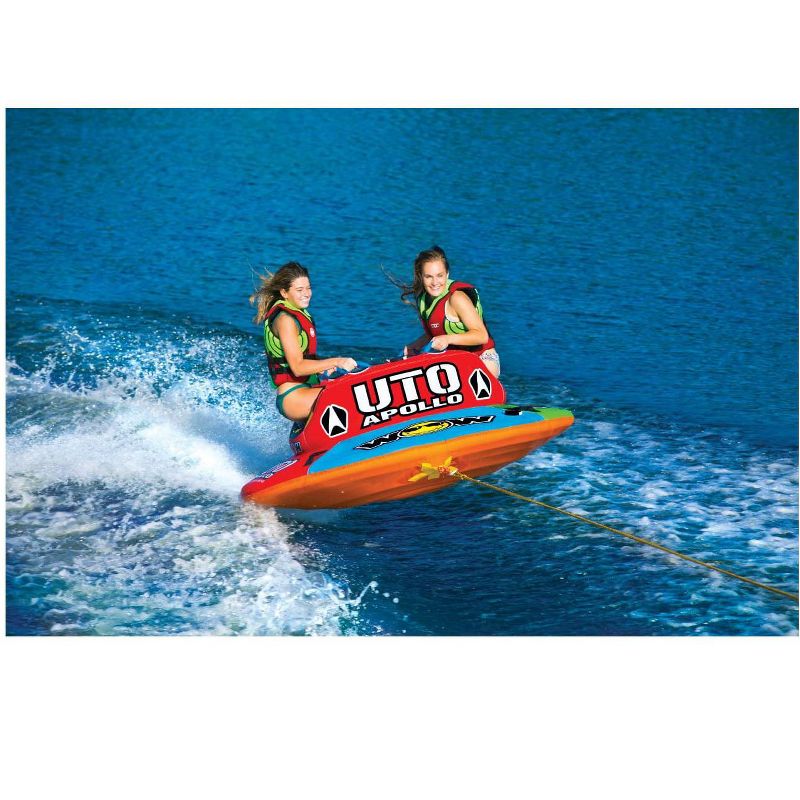 WOW World of Watersports 1-2 Rider UTO Apollo Towable with Secure Standing Kneeling or Sitting Cockpit and Hover Bottom Design