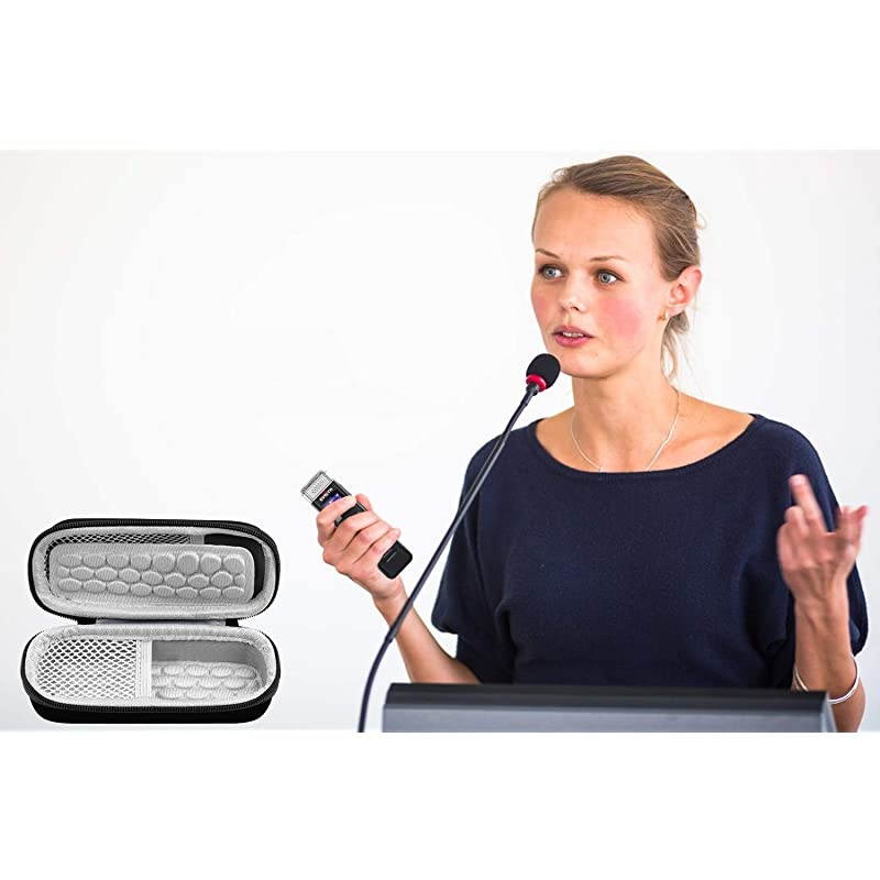 Case for Digital Voice Recorders, Fits for EVISTR Aiworth TENSAFEE Aomago Sony ICD-PX370/ 470/560/ Wohlman Activated Recorder with Playback, USB, MP3, Audio Recorder Box for Lectures