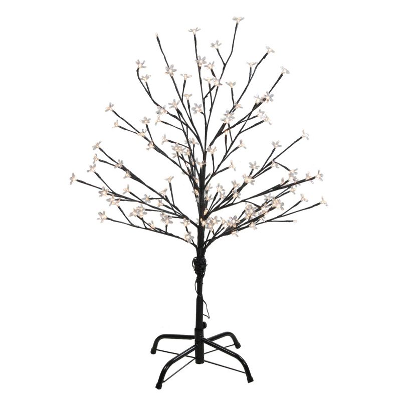 Northlight 4' Prelit LED Cherry Blossom Flower Tree Warm White Lights