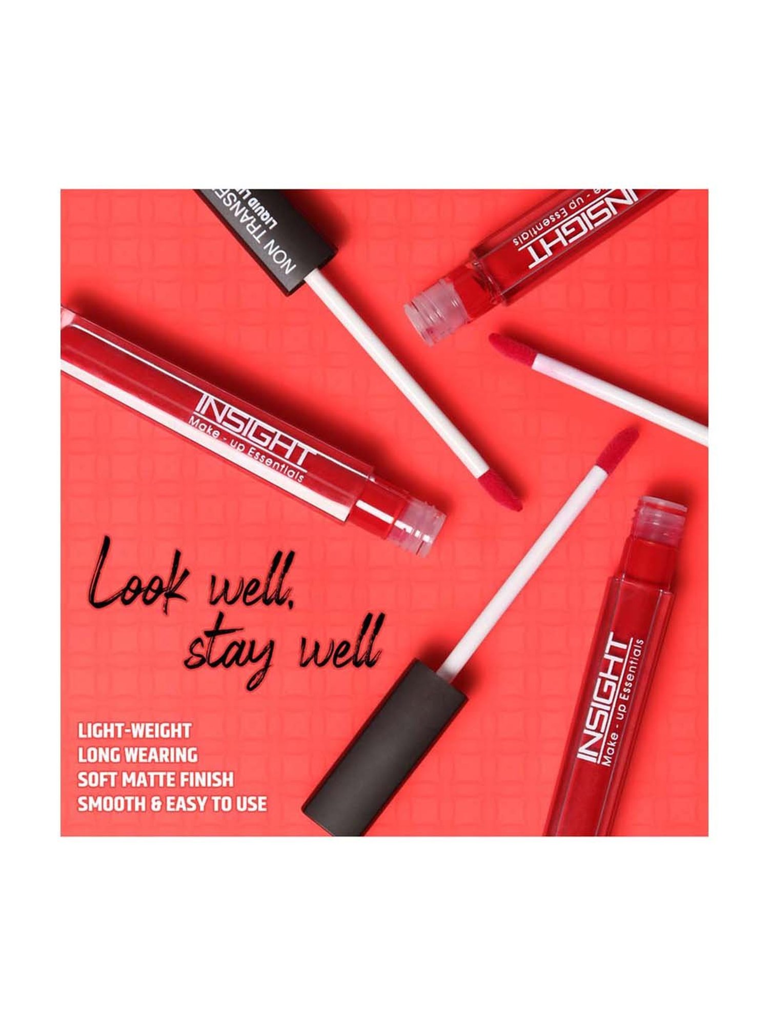 Insight Cosmetics Non Transfer Liquid Lipstick 23-Cherry Passion - 6 ml