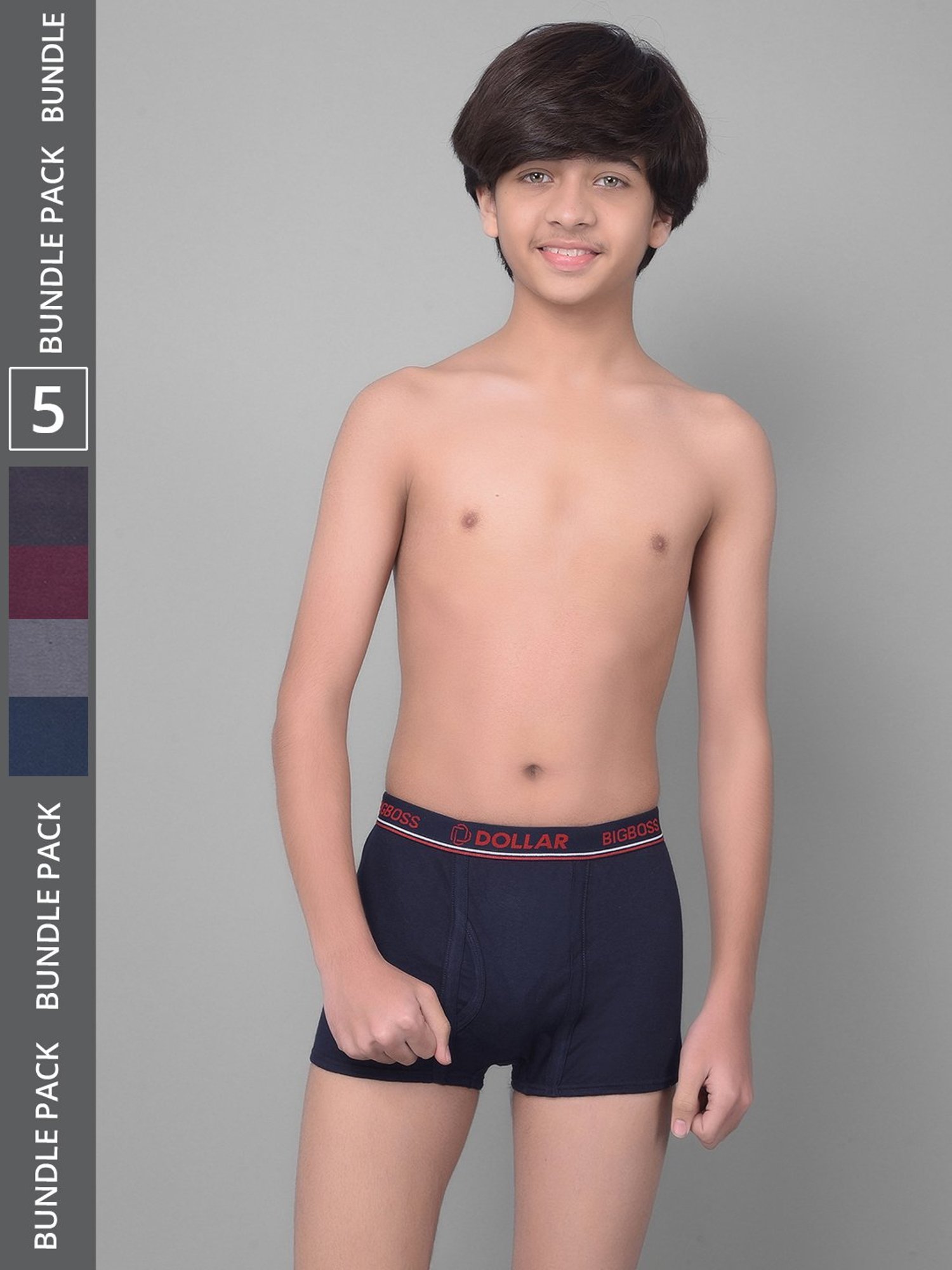 HOP Kids by Westside Yellow Printed Cotton Briefs - Pack of 5