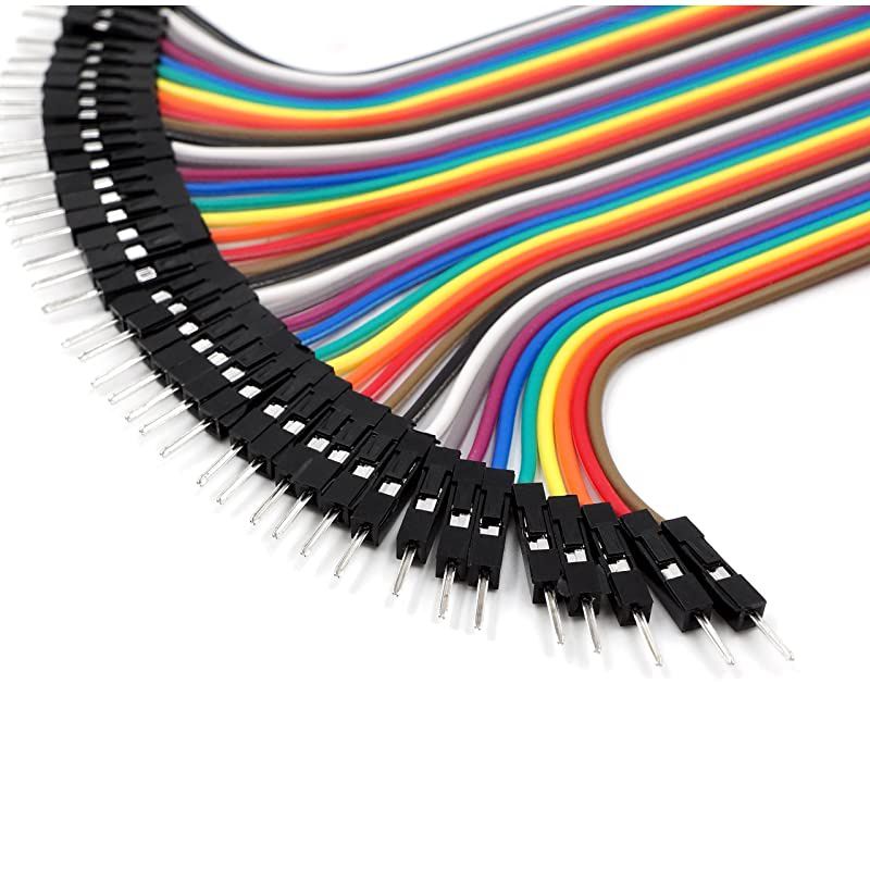 40 Piece Male to Male 4 Inch Solderless Ribbon DupontCompatible Jumper Wires for Breadboard Prototyping