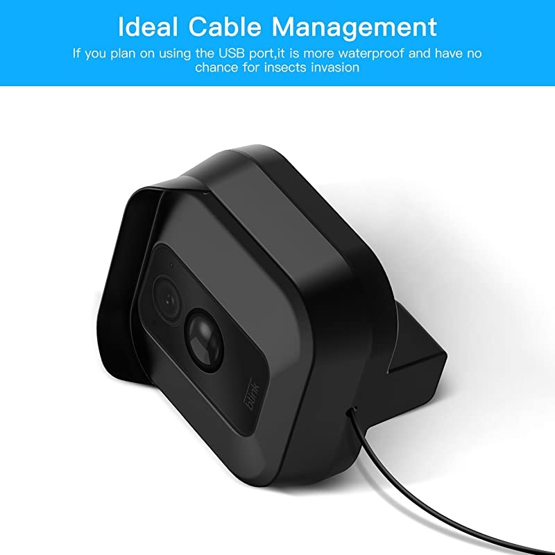 XT/ XT2 Camera Wall Mount Bracket,Weather Proof 360 Degree Protective Adjustable Indoor Outdoor Mount and Cover for XT/ XT2 Home Security Camera System(Black(1 Pack))