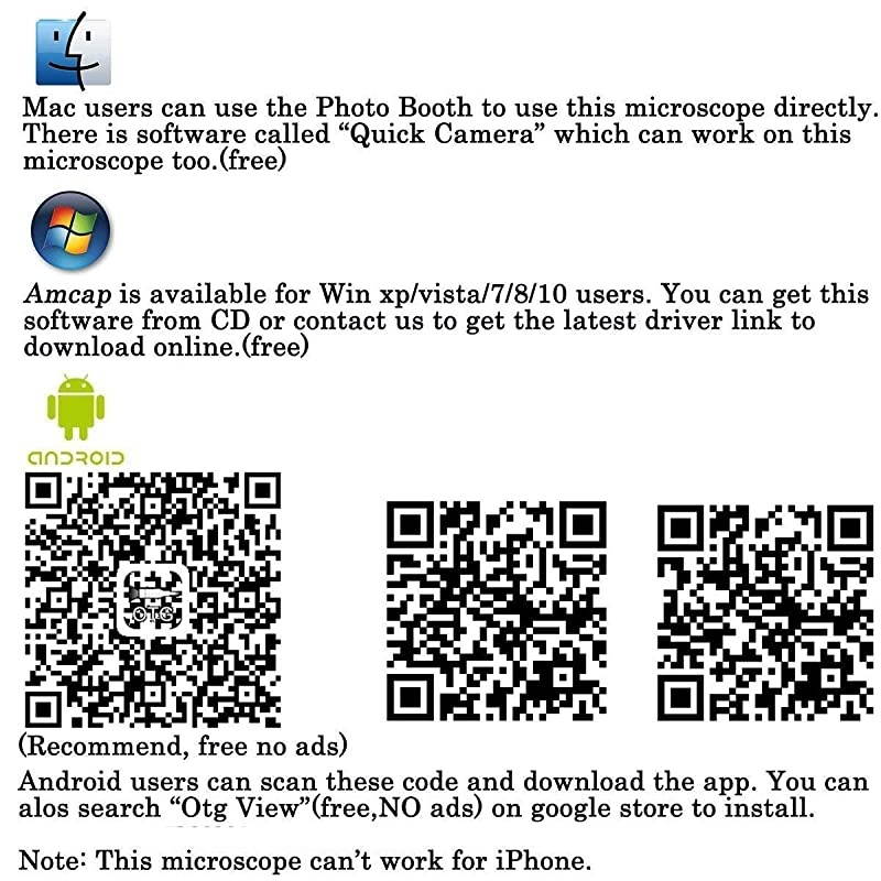 40 to 1000x Magnification Endoscope 8 LED USB 20 Digital Microscope Mini Camera with OTG Adapter and Metal Stand Compatible with Mac Window 7 8 10 Android Linux