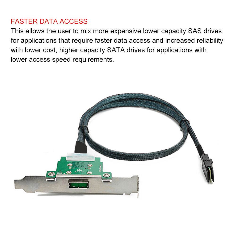 Weastlinks SFF-8088 to SFF-8087 Server Power Cable Sff-8087 Computer Hard Drive Data Transfer Cable 1m