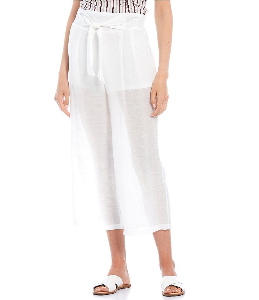 June & Hudson Paperbag Waist Belted Trouser Pants