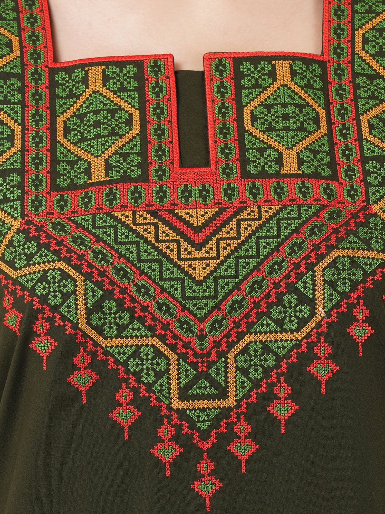 KOI SLEEPWEAR Olive Embroidered Nighty