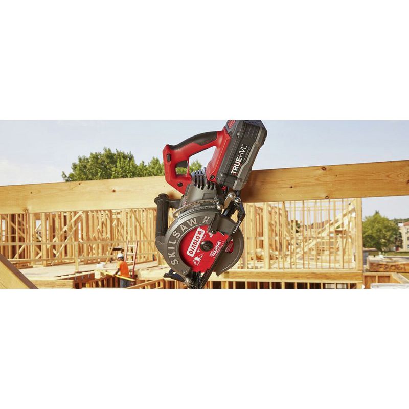 SKILSAW SPTH77M-12 TRUEHVL Worm Drive Lithium-Ion 7-1/4 in. Cordless Saw Kit with 24-Tooth Diablo Carbide Blade (5 Ah)