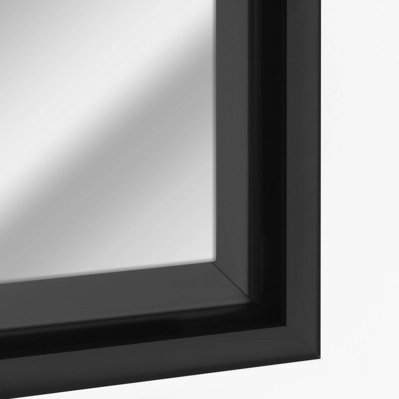 26.5" x 32.5" Studio Float Wall Mirror Black - Head West