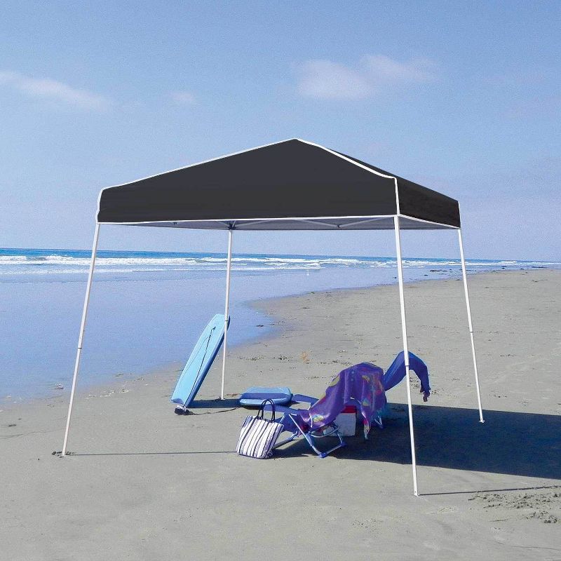 Z Shade 10' x 10' Outdoor Portable Black Canopy Tent + Screen Shelter Attachment