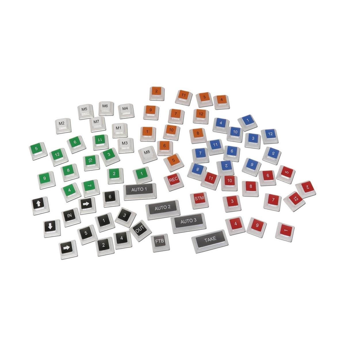 X-Keys XKE-124 T-Bar USB Keyboard with Video Switcher Key Set #XK-1456-124VS-BU