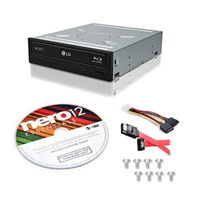 LG WH14NS40 M-Disc Burner 3D Playback Internal 14X Blu-ray Writer with Nero 12 Essentials Burning Software Trial Version