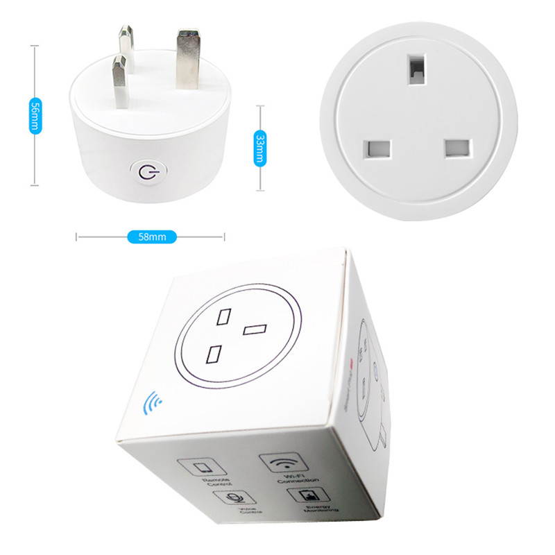Yijianxi WiFi Smart Wireless Plug UK Adaptor Remote Voice Control Power Energy Monitor Outlet