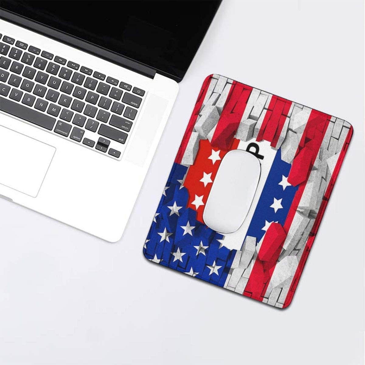 Mouse Pad Customized American USA Trump Flag Non-Slip Rubber Mouse pad Gaming Mouse Pad for Computers Laptop PC Office