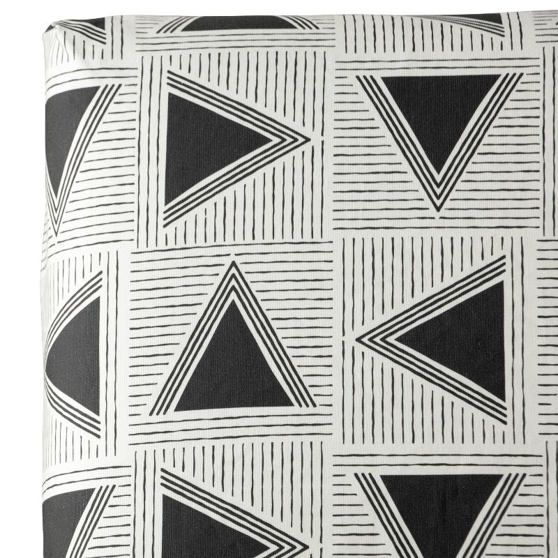 Hendrix Dining Chair Triangle Tile Black White - Skyline Furniture