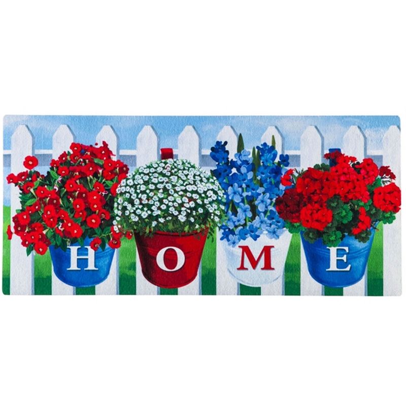 1'6"x2'6" Small Hello Door Mat Black - Threshold™