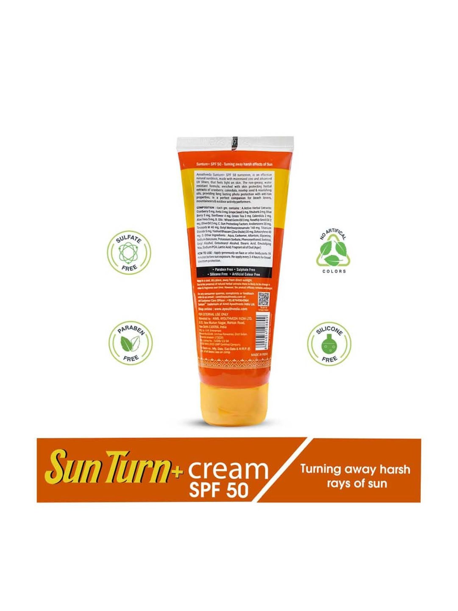 AyouthVeda Sun Turn + Cream - 100 gm
