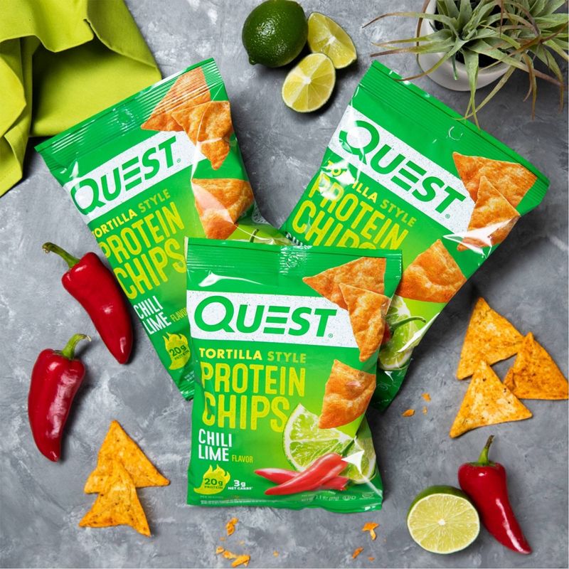 Quest Tortilla Chip Chili Lime - 8ct/1.1oz