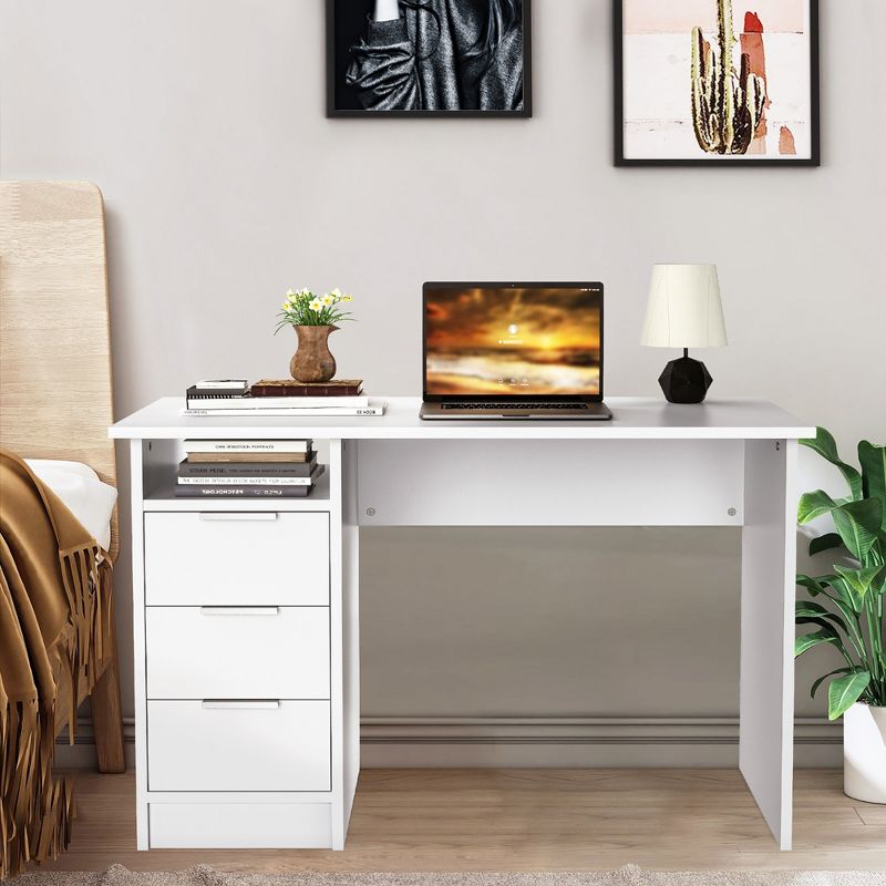 Oren Lacquer Desk White Safavieh - Safavieh