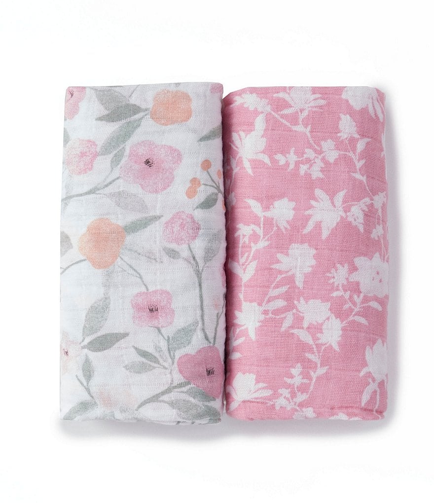 Aden + Anais 2-Pack Muslin Fleur Swaddle Blankets