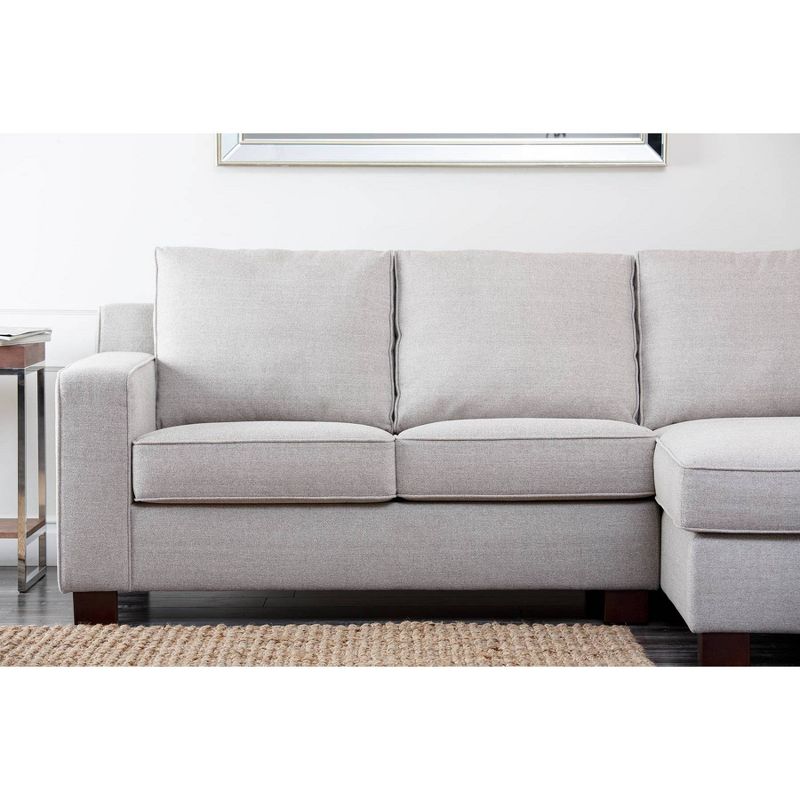 Wilton Fabric Sectional Gray - Abbyson Living