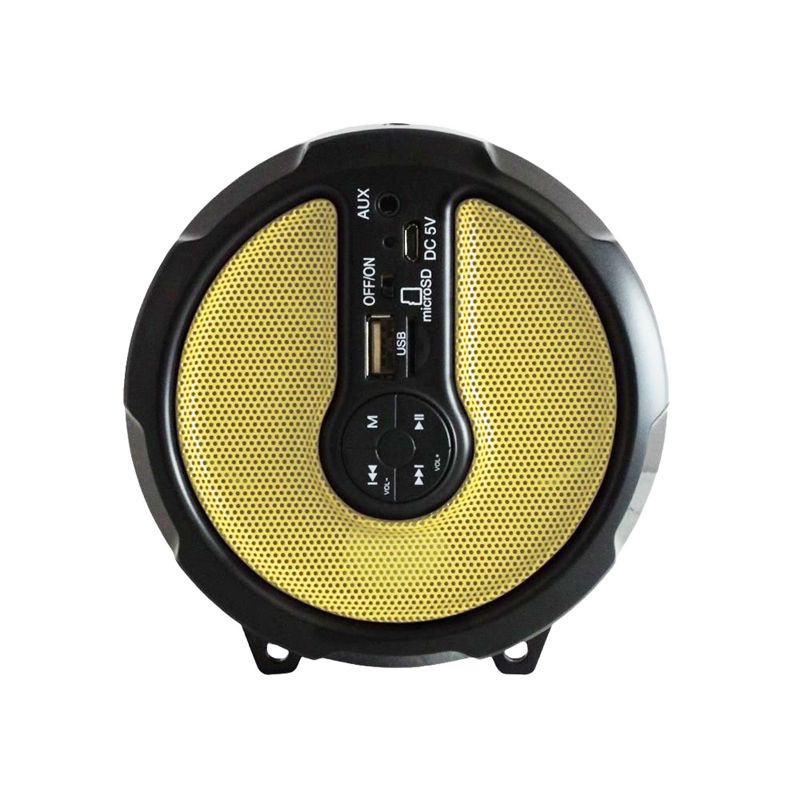 Axess LED Bluetooth Media Speaker in Yellow